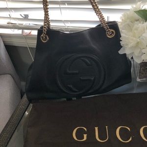 Gucci Soho interlocking Gg chain shoulder tote